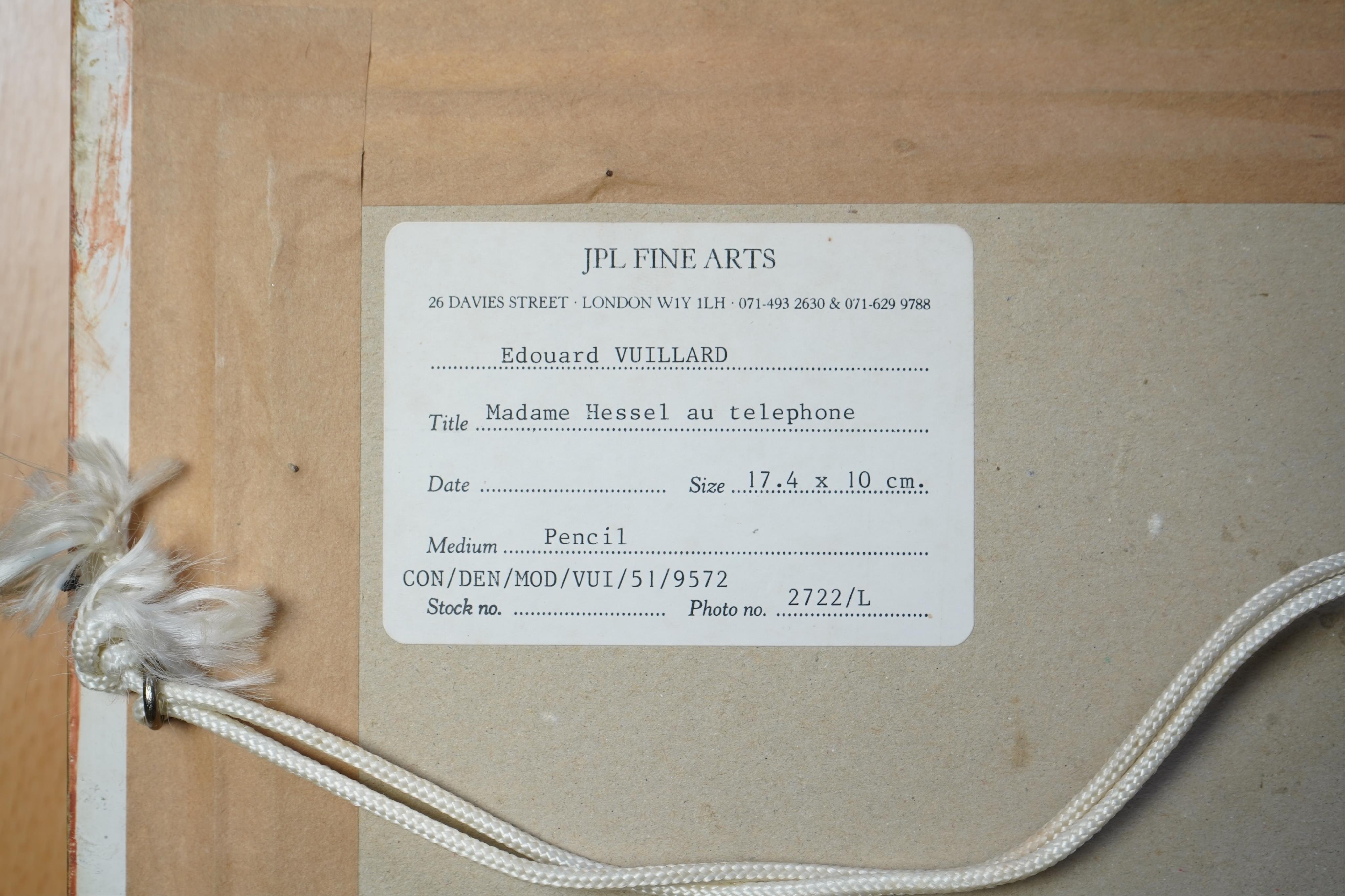 Edouard Vuillard, French (1868-1940), 'Madam Hessel au Telephone'